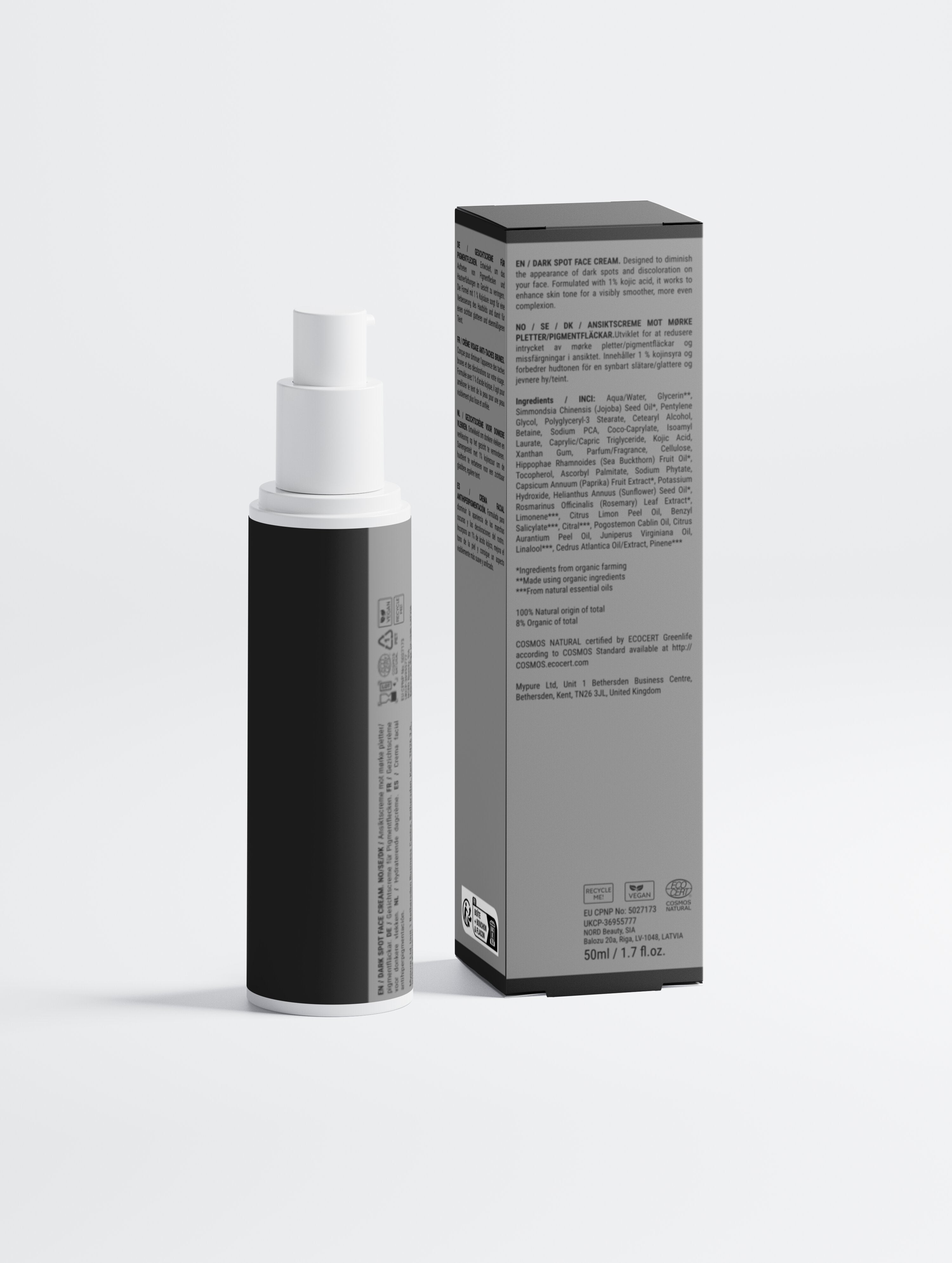 Dark Spot Face Cream with Kojic Acid / Crema Antimanchas kójico